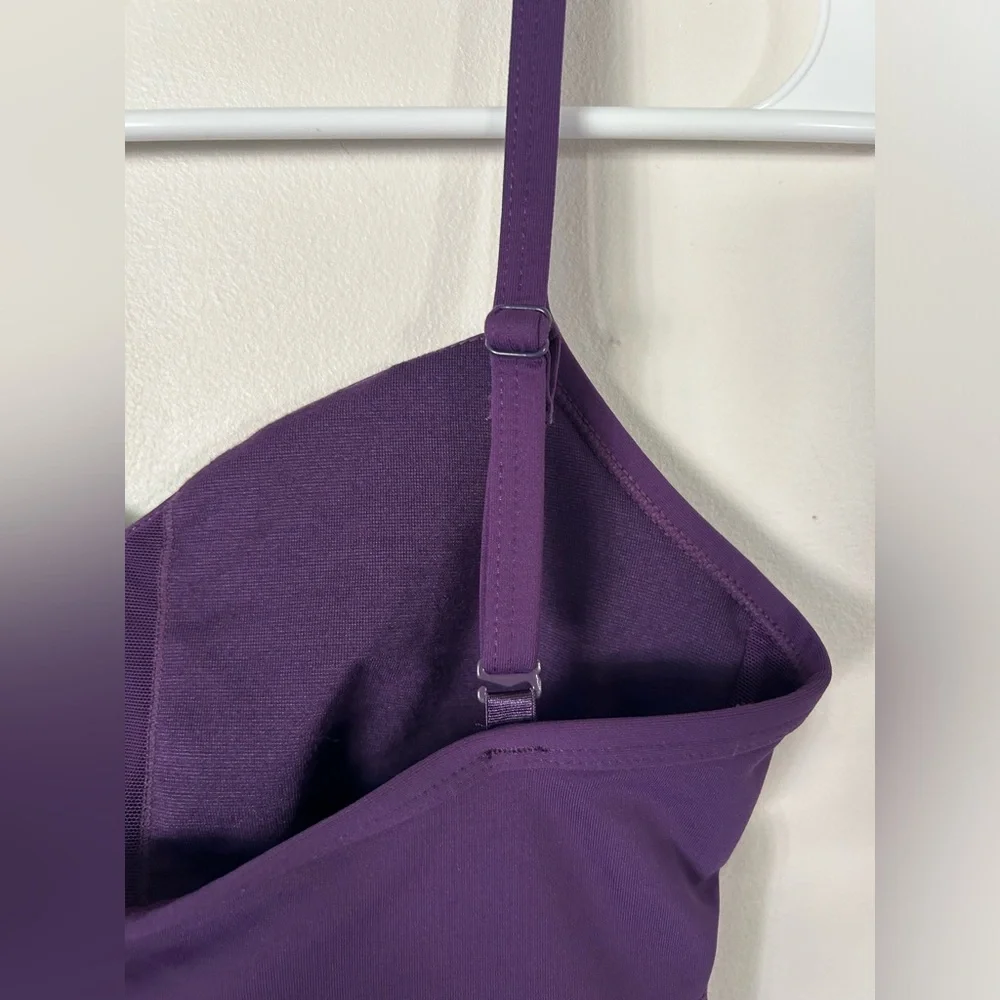 Lululemon Rare Thong Plum Straps Body Suit Size 6 - Picture 9 of 11